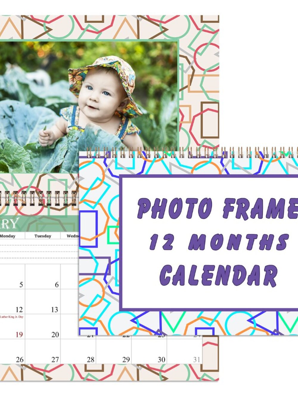Personalized Custom 2027 Personalized Custom - 12 Months Calendar 8.5x11In. 011